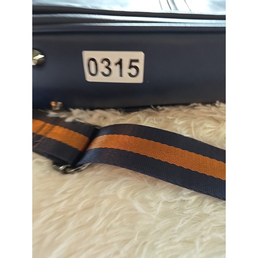 Robert Graham Blue-Tan 2-Striped Messenger Bag Used & Worn With Carry Strap $59 - Picture 15 of 16